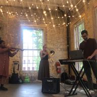 Violist Kennedy Taylor Dixon, trombonist Sarah Manley, and electronic musician Dan Langa