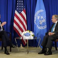 President Joe Biden meets with United Nations Secretary-General Antonio Guterres during the 77th Session of the United Nations General Assembly on Wednesday, Sept. 21, 2022, at the U.N. headquarters