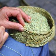 craftsman sewing basket esparto grass weaver from Spain