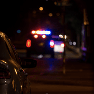 A stock photo of police lights. 