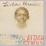 A discolored old passport photograph from the 1930s