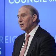 Council on Foreign Relations President Richard Haass moderates an event with United States Secretary of State Antony Blinken at the Council on Foreign Relations in New York, Wednesday, June 28, 2023.