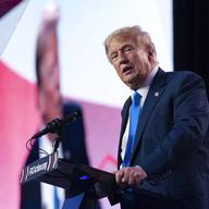 Former President Donald Trump speaks during the Pray Vote Stand Summit, Friday, Sept. 15, 2023, in Washington.