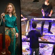 Cellist Ashley Bathgate / Members of Mantra Percussion
