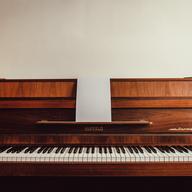 Brown Upright Piano