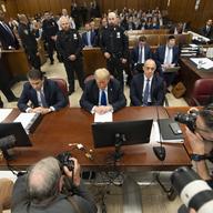 Former President Donald Trump appears at Manhattan criminal court during jury deliberations in his criminal hush money trial in New York, Thursday, May 30, 2024.