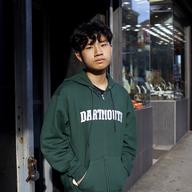 TaoHeng Chen, a Radio Rookies participant, poses for a portrait in Chinatown.