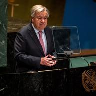 22 September 2024, USA, New York: António Guterres, Secretary-General of the United Nations (UN), speaks at the UN Future Summit before the start of the 79th General Debate of the UN General Assembly.