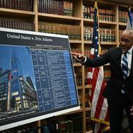US Attorney for the Southern District of New York Damian Williams speaks at a press conference in New York, on September 26, 2024, on the indictment of New York City Mayor Eric Adams.