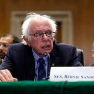 U.S. Sen. Bernie Sanders (I-VT) speaks at a press conference on the cost of prescription drugs in the United States at the Dirksen Senate Office Building on September 17, 2024 in Washington, DC.