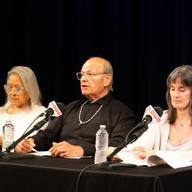 Actor Gary Farmer (Dead Man, Ghost Dog: The Way of the Samurai, Smoke Signals) speaks during performance