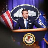US Deputy Attorney General Todd Blanche speaks during a press conference at the US Department of justice on January 30, 2026 in Washington, DC. 