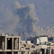 Smoke rises from the site of airstrikes in a central area of the Iranian capital Tehran on March 6, 2026.