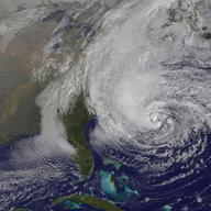 hurricane sandy satellite