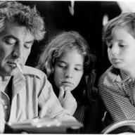 Leonard Bernstein with his children Jamie and Alex