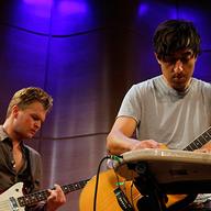 Grizzly Bear performing in WNYC's Greene Space.