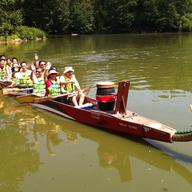 The Central Park Lake hosted a dragon boat on Thursday as part of the festivities leading up to the 22nd annual Hong Kong Dragon Boat Festival in New York.