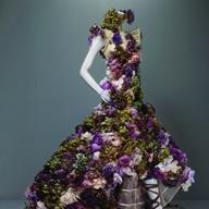 McQueen was known for a dark streak in his designs. However, there were moments of levity, such as this floral number, titled 'Sarabande,' from 2007.