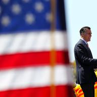 Mitt Romney at a Memorial Day event in San Diego