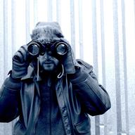 spy, binoculars