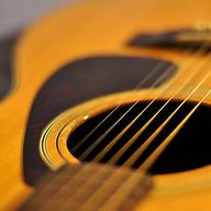 acoustic guitar close-up