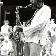 Jimmy Heath playing the tenor sax