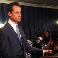 New York Rep. Anthony Weiner speaks to the press about sending lewd Twitter messages on June 6, 2011