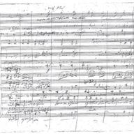 Manuscript of Beethoven's Symphony No. 9