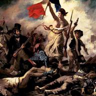'Liberty Leading the People' by Eugène Delacroix is in the Louvre Museum.