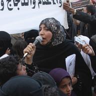 Arab youth protestors