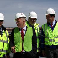 Executives from the Port Authority, including Deputy Executive Director Bill Baroni (far right) and Executive Director Patrick Foye (third to the left)