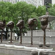Ai Weiwei's 'Zodiac Heads' at the Plaza Hotel.