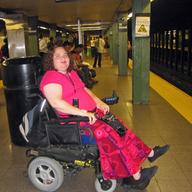 Millie Franco waiting for subway