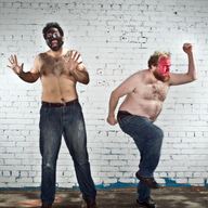 Jake Hart and Daniel Manley in P.S. 122's "Octoroon"