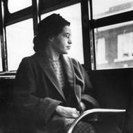 Rosa Parks on a bus