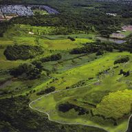Cycling center at Greenbelt Park-Fresh Kills park area at Staten Island.
