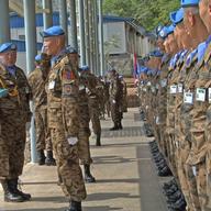 Mongolian peacekeepers protect the Special Court