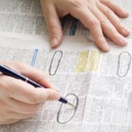 circling jobs in the newspaper