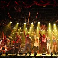 The cast of "Bloody Bloody Andrew Jackson," now on Broadway.