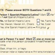A U.S. Census form
