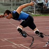 legless man running