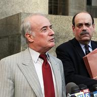 Defense lawyers for two men accused of terror plot, Stephen Pokart (L) representing Ahmed Ferhani  and Steven Steven Fusfeld  representing  Mohamed Mamdouh