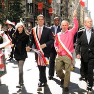 Politicians at the Pulaski Parade