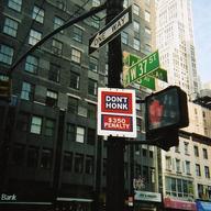 Don't Honk sign