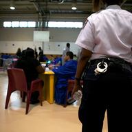 The 2011 East River Academy high school graduation at Rikers Island Correctional Facility.