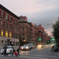Frederick Douglass Blvd south of 125 St in Harlem.