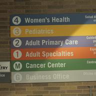 medical sign, hospital sign