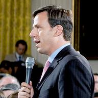ABC correspondent Jake Tapper during a prime time news conference in the East Room of the White House on July 22, 2009
