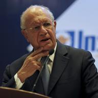 Former Chilean president Ricardo Lagos, speaks during the XI National Encounter of Private Entrepreneurs in San Salvador on March 15, 2011.