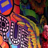 Cyndi Lauper speaks to a crowd at the True Colors tour on May 31, 2008 in Boston, Massachusetts.